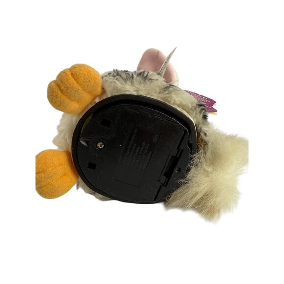 Furby Snow Leopard 1999 Tiger Electronics w/ Tag White Black Brown - Picture 6 of 8